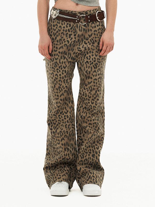 Boot-cut Cinch Back Pants / Brown