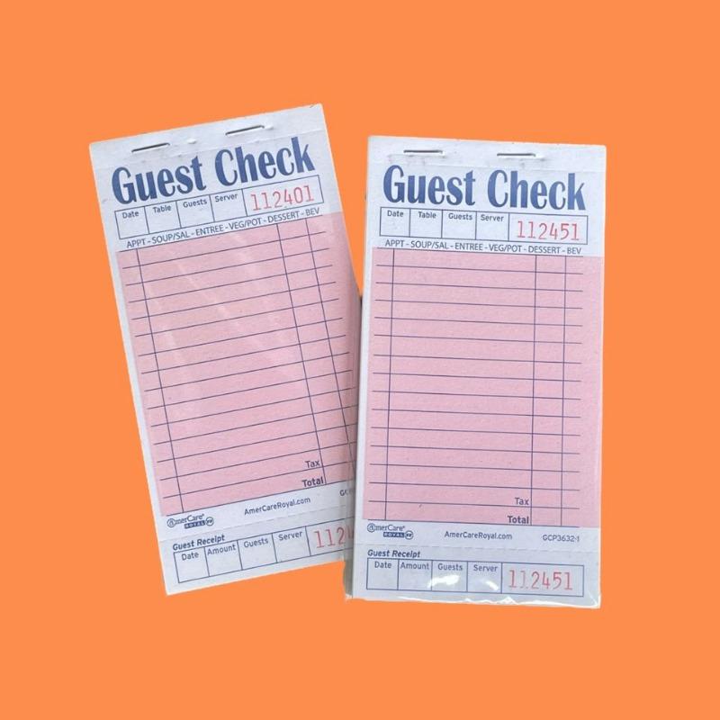 Guest Check Books