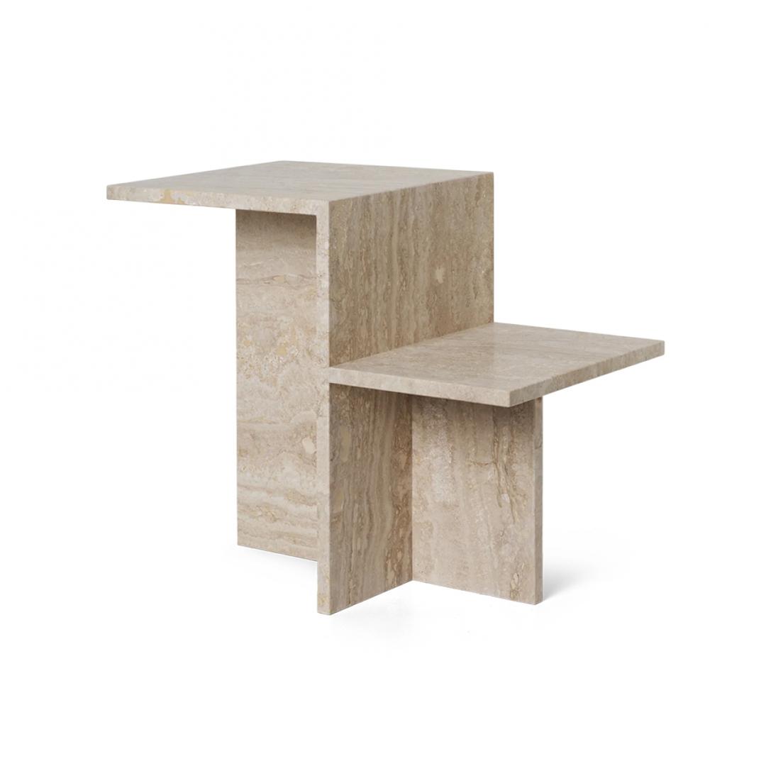 [프리오더] 디스틴트 사이드테이블 트래버틴