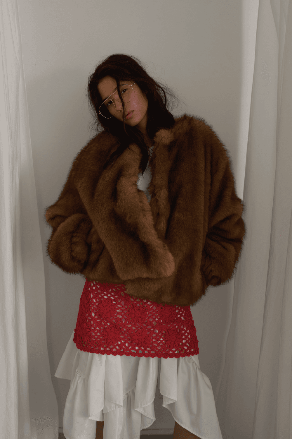 Minka Fur Jumper / Brown