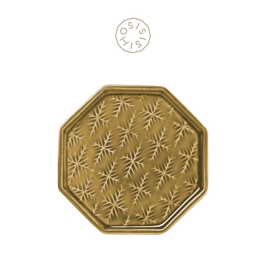 [시시호시] 장훈성공방 눈꽃 팔각 녹차 디저트접시