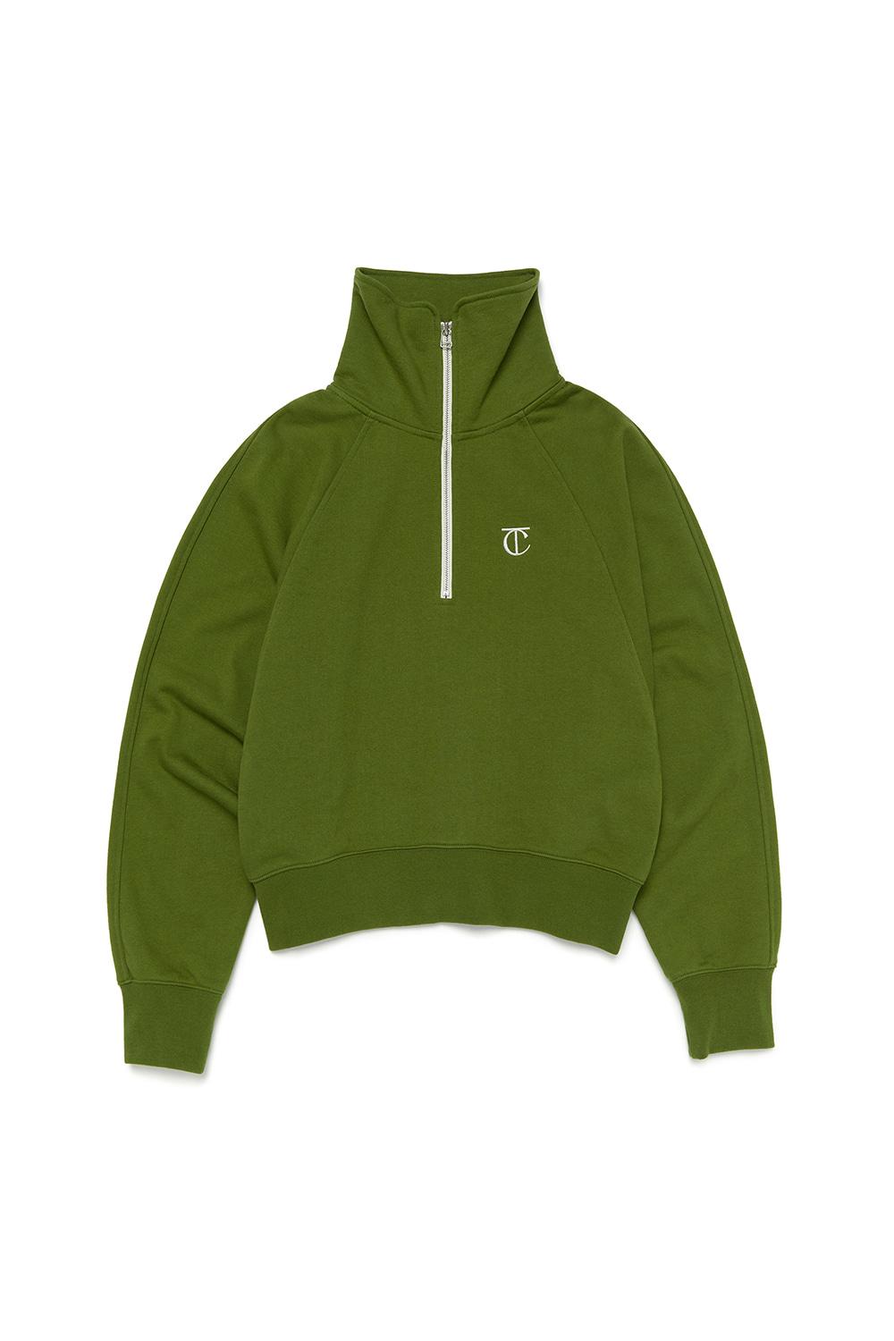 SYMBOL HALF NECK SWEATSHIRT [KHAKI]