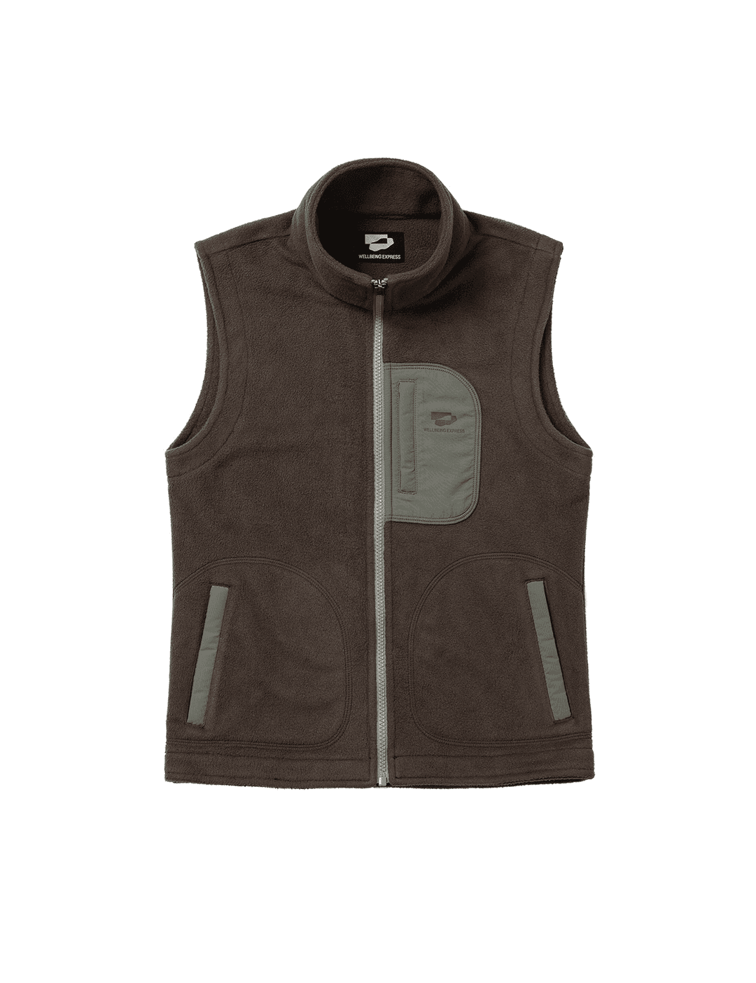 Fleece Vest Brown