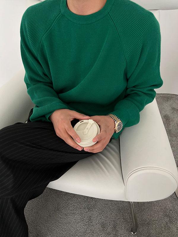 Raglan basic cotton Knit (3color)
