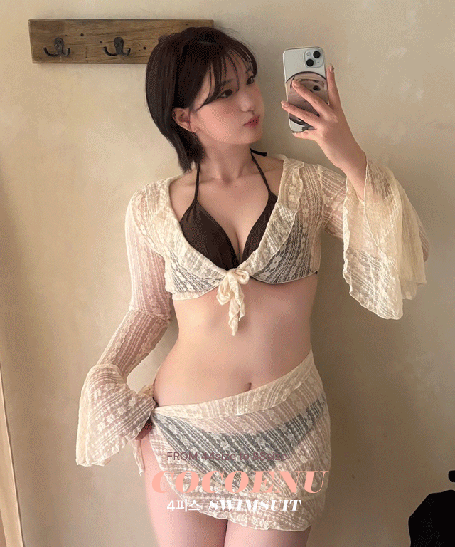 무배 발리4피스 언더붑비키니 (워터밤 휴가룩 빅사이즈 축제 동남아 바캉스)