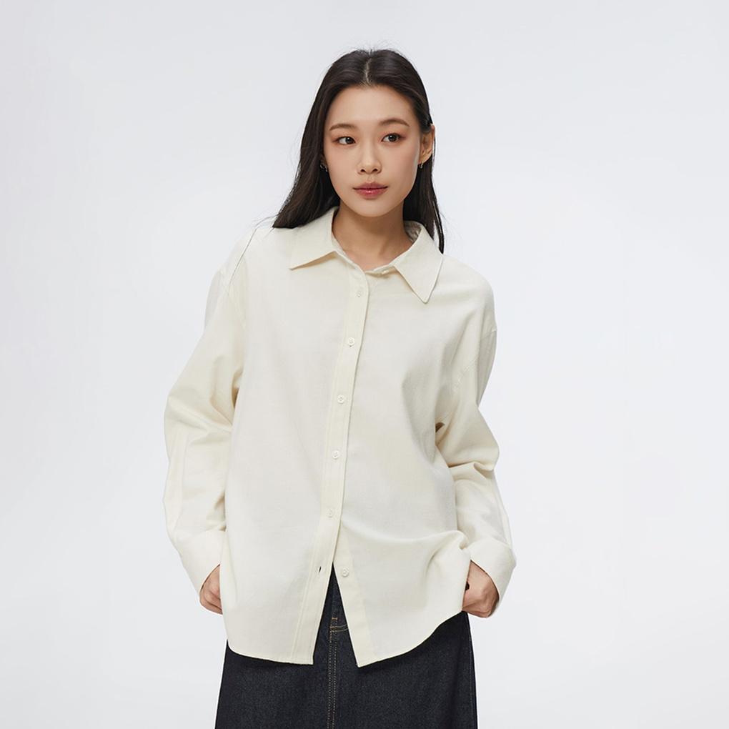 [신상 반값특가](QR) 여성 오버핏 플란넬 셔츠_SPYWF11W91