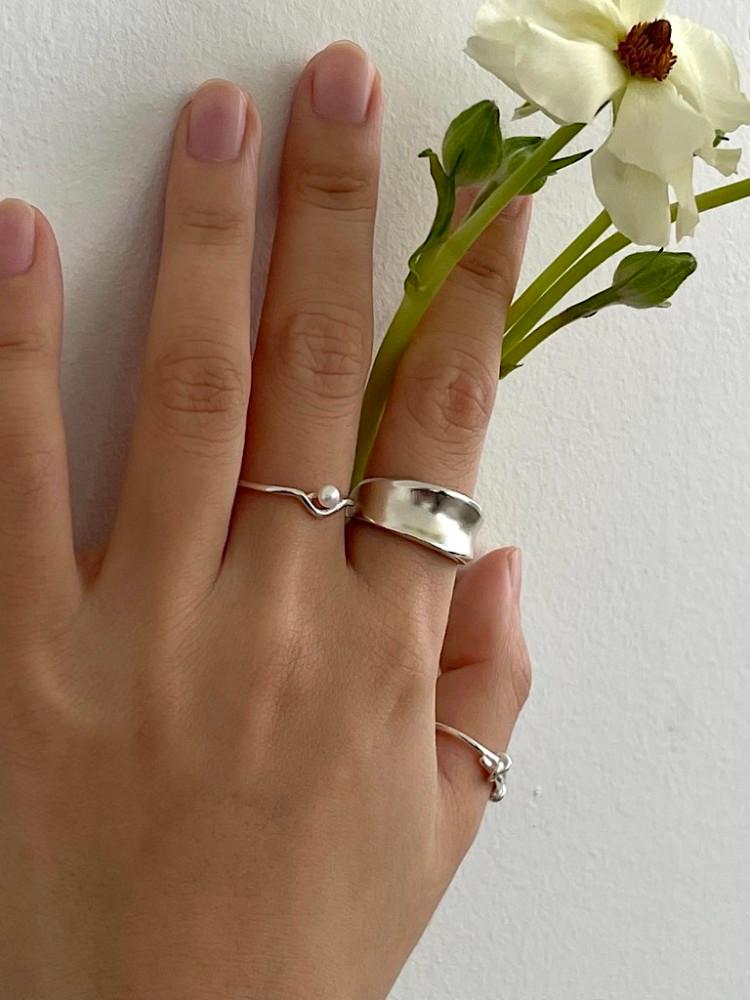 Matt curve ring 매트 커브 무광 볼드 은반지 (실버925)