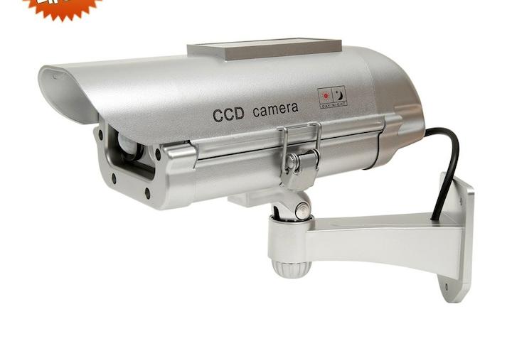 모형CCTV 태양광 모션감지 카메라(태양전지+보안스티커)