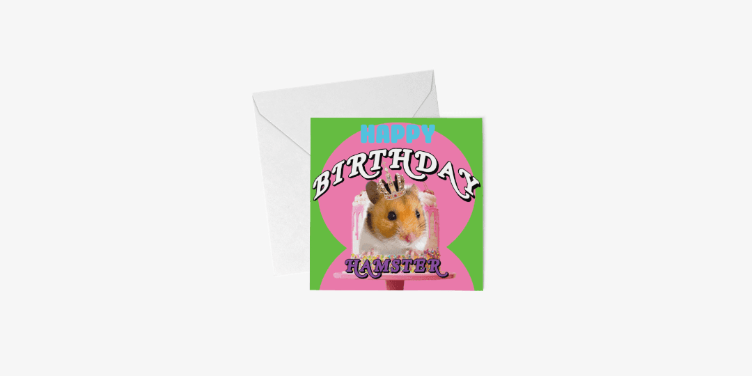 햄스터 생일 축하 카드