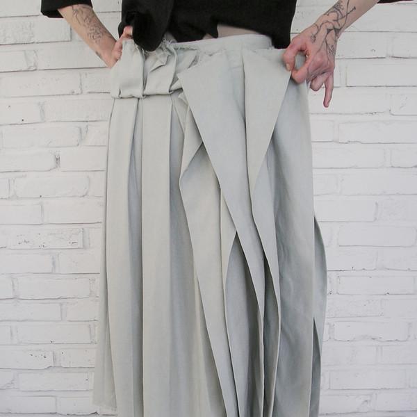 2025 Offbeat pleats skirt - mint