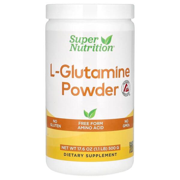 Super Nutrition, l-글루타민, 무맛, 500g(17.6oz)