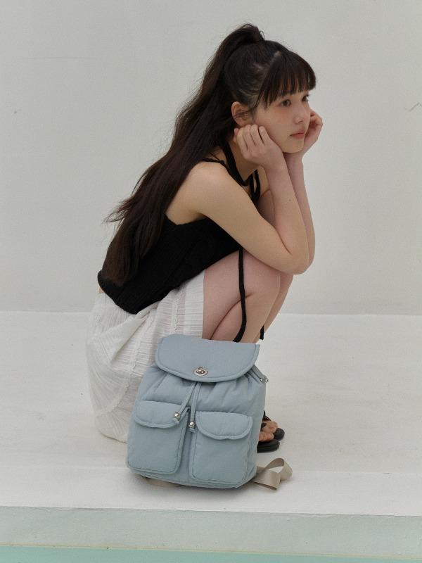 Mignon Padded Backpack - Sky Blue