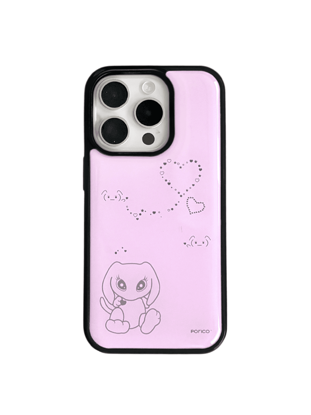 PORI’S LOVE EPOXY BUMPER CASE - BABY PINK