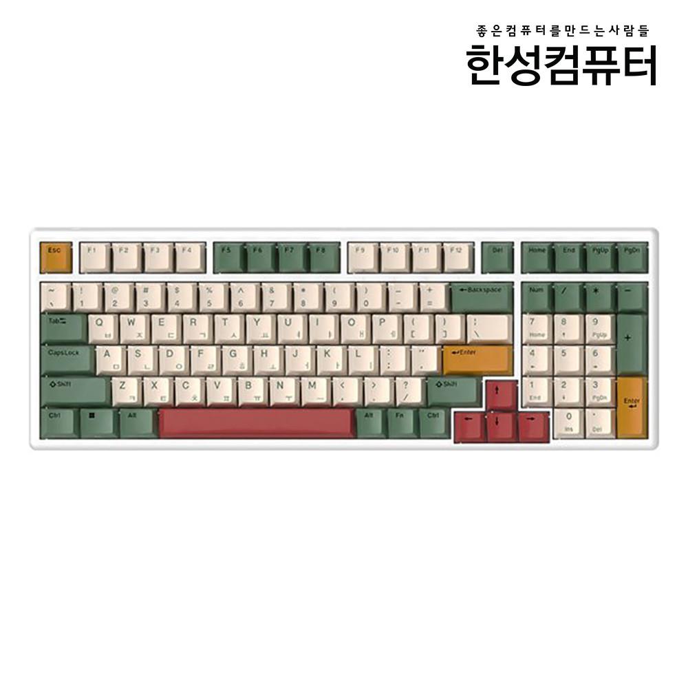 한성컴퓨터 GK896B OfficeMaster 염료승화 무접점 키보드 CAMPING 캠핑