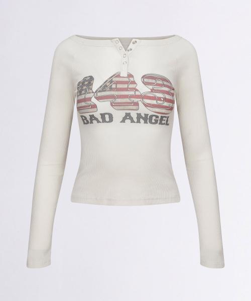 Flag Raglan T-shirt Raw