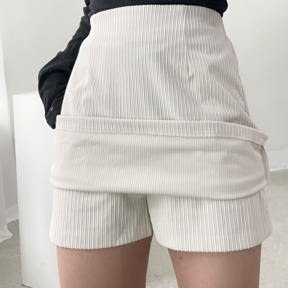 ♥자체제작♥ F~XXL 겨울왕국 골덴 미니스커트 (바지안감)