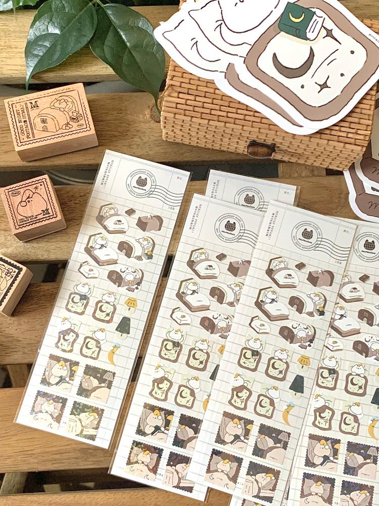 [mewmewbeam] vintage sticker - stay at home ver.2