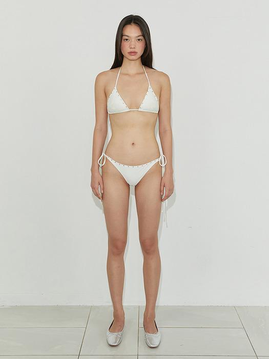 STUD EMBROIDERED BIKINI / IOVRY