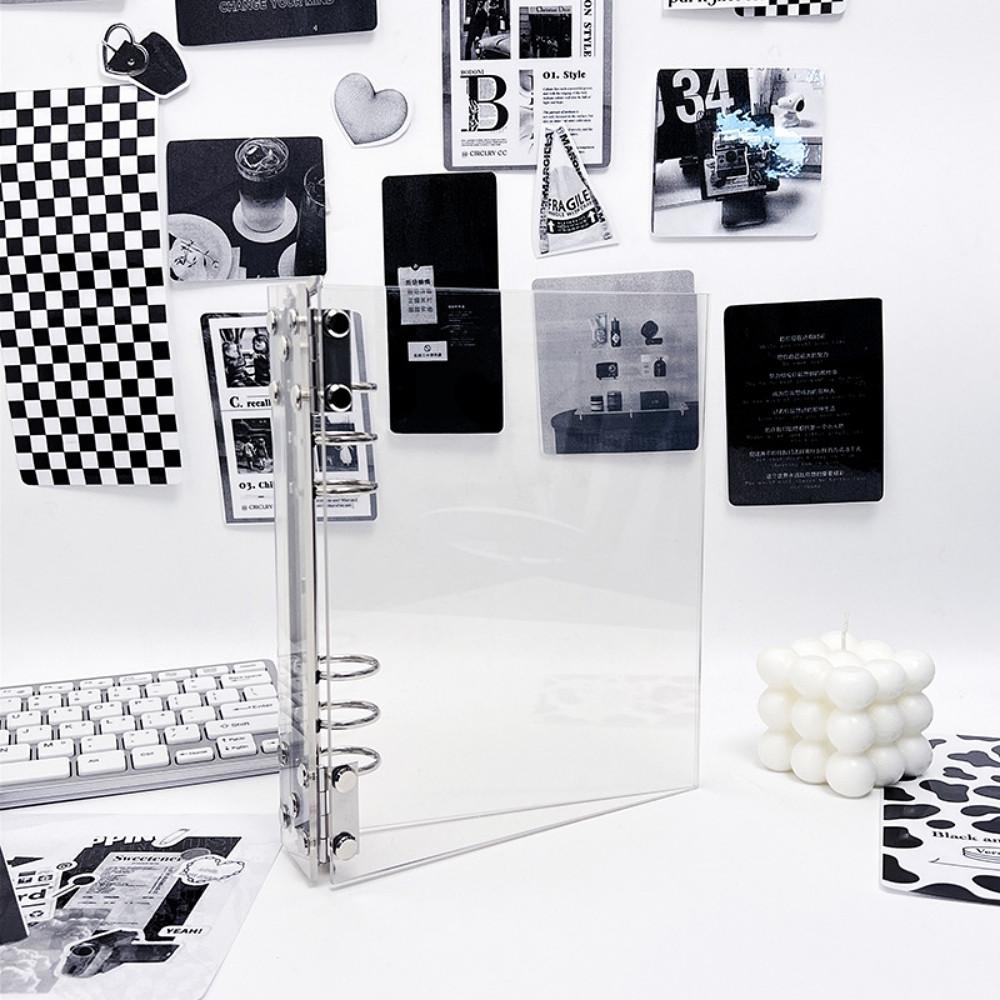 보노 A5 A6 아크릴 6공 경첩 바인더 커버 단품 현금생활 포토카드