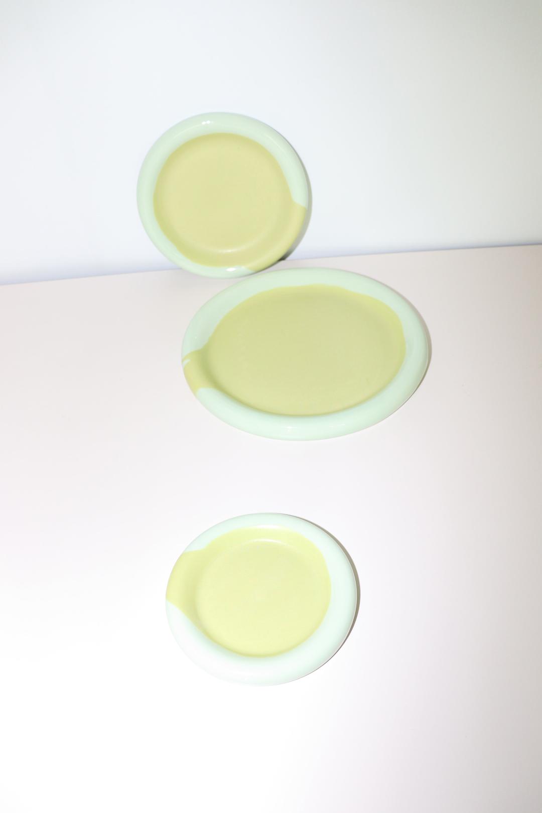 ring plate(mint/yellow-green)