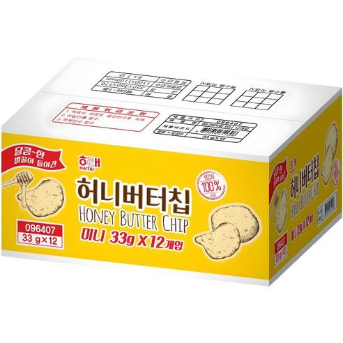 해태제과 허니버터칩 미니, 33g, 12개