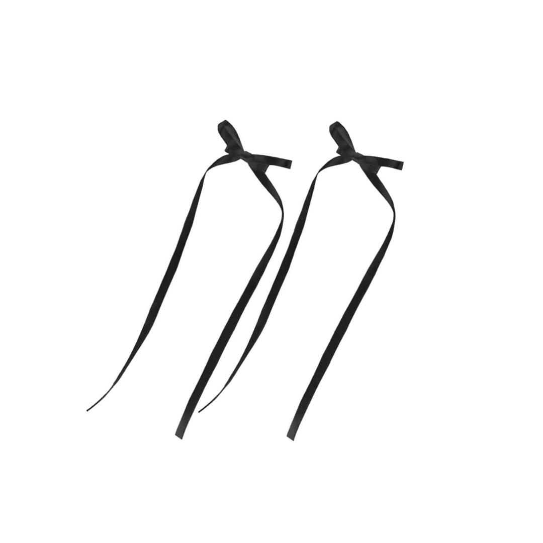 Mini Ribbon Hair Pin - BLACK