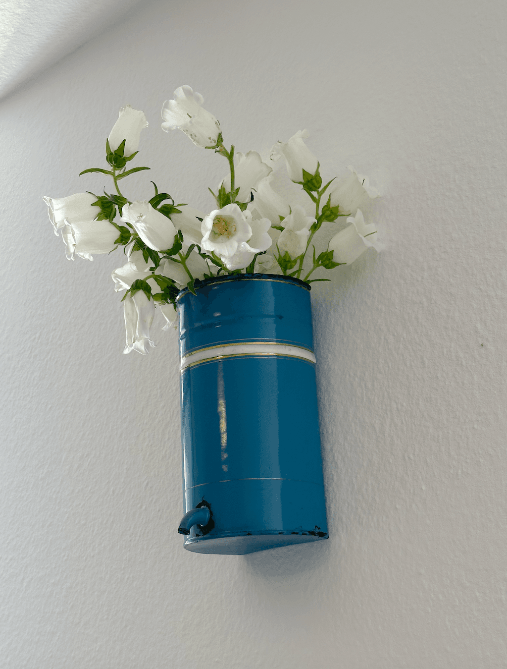 1970 Enamel Hanging Vase