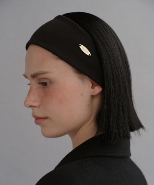 BAIEOUD Logo classic head band_black