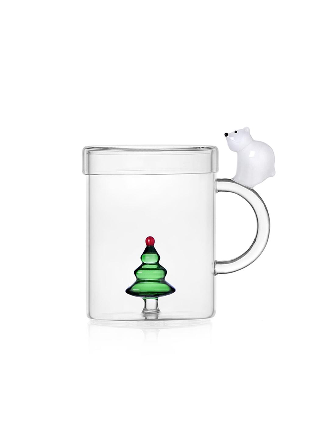White Bear And Wish Tree Tea Mug W/Lid Wish Tree&White Bear