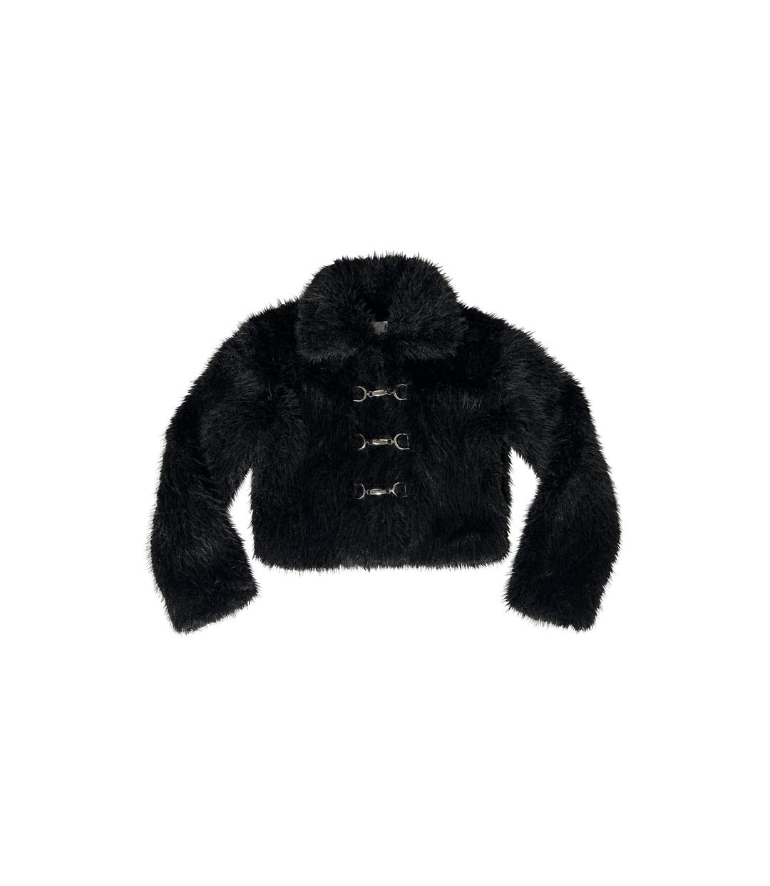 Rabbit Hook Crop Fur Jacket
