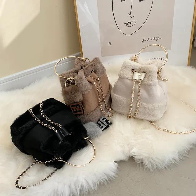 [무료배송] 무료배송 퍼 스웨이드 복조리백