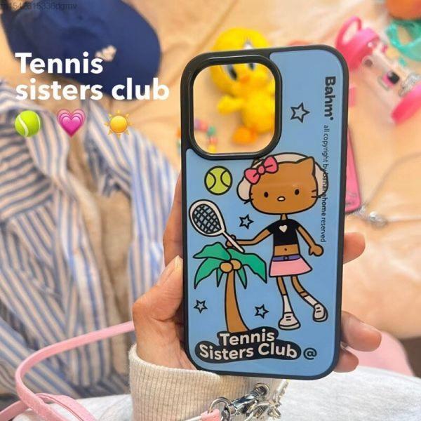 산리오 헬로 키티 신제품 애니메이션 그래픽 아이폰 14 플러스 미적인 핑크 케이스 애플 13 12 11 프로 맥