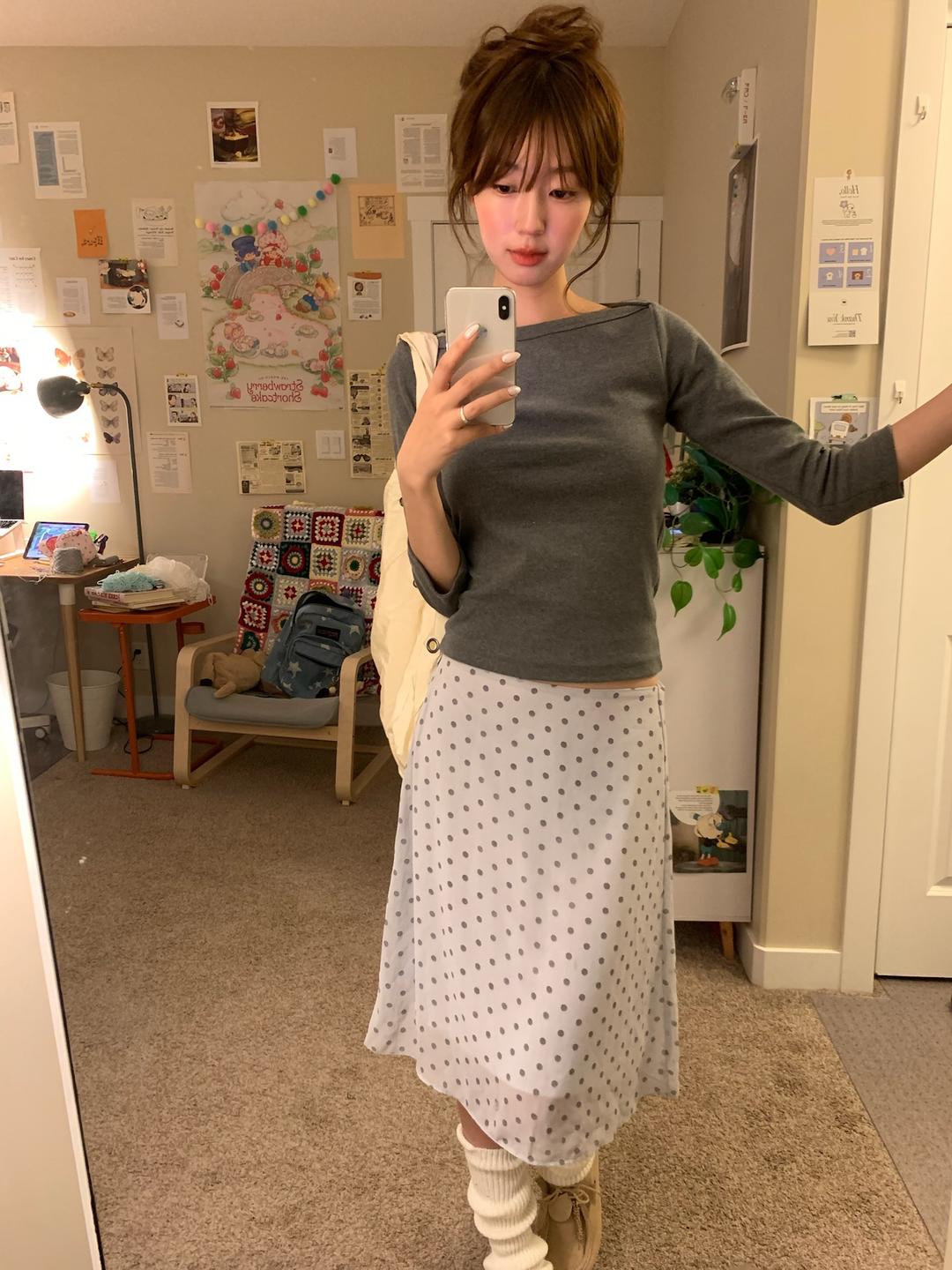 보우아카이브 creamy skirt (컬러추가)