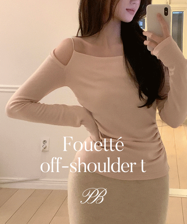 퍼빗 [5천장돌파/발레리나/기모][P.B MADE] 프에테 여리셔링 어깨끈 오프숄더 t - 5color