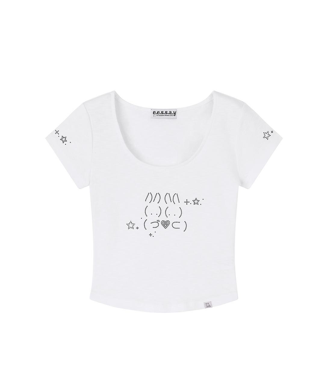 T.K RABBIT T SHIRT - WHITE
