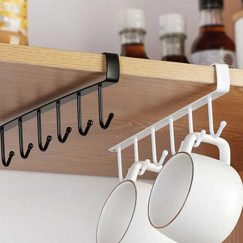 [018]공간활용품 너무나 편한것 틈새 철제 6구 후크