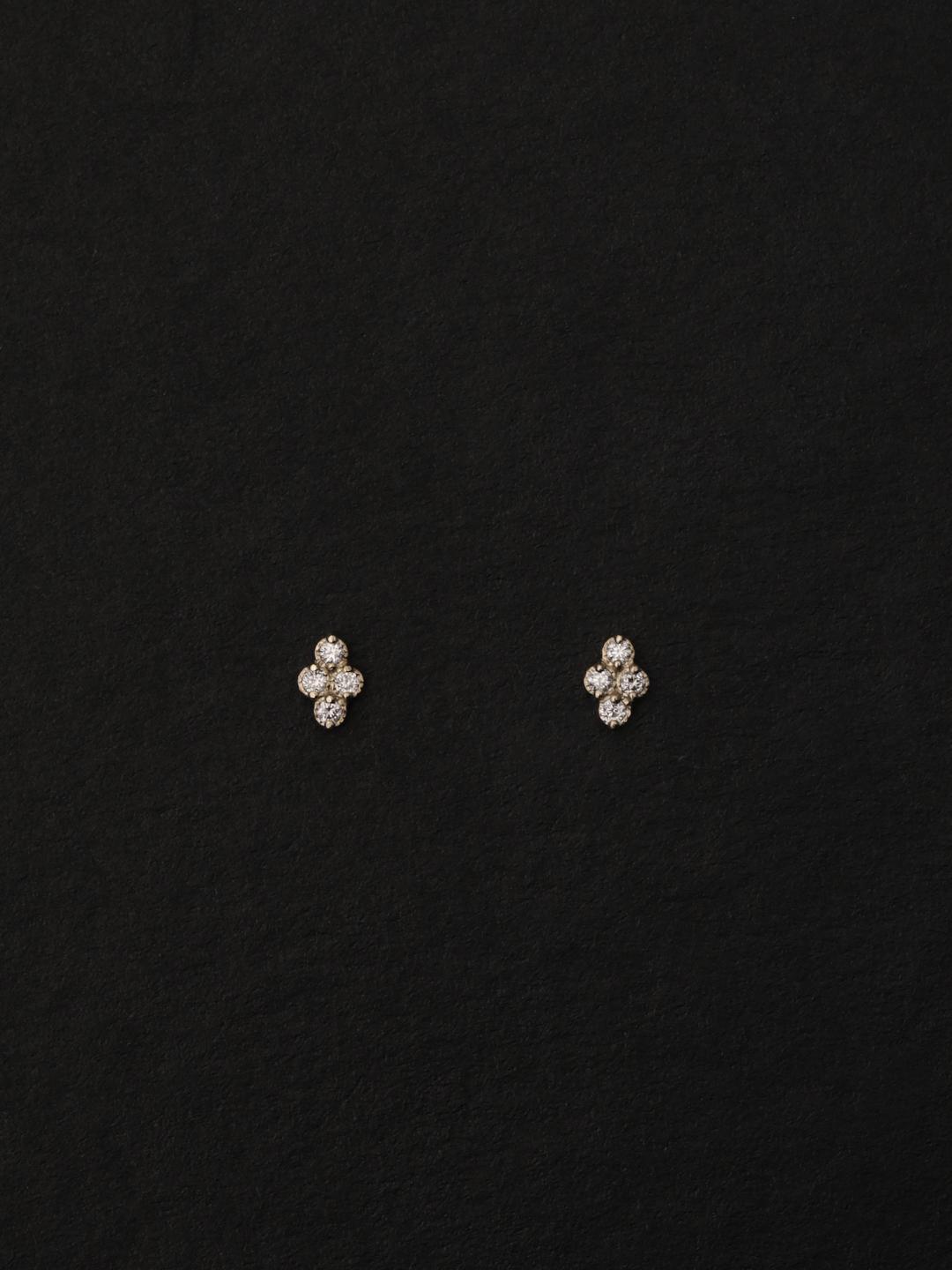 diamant trefle studs no.2.