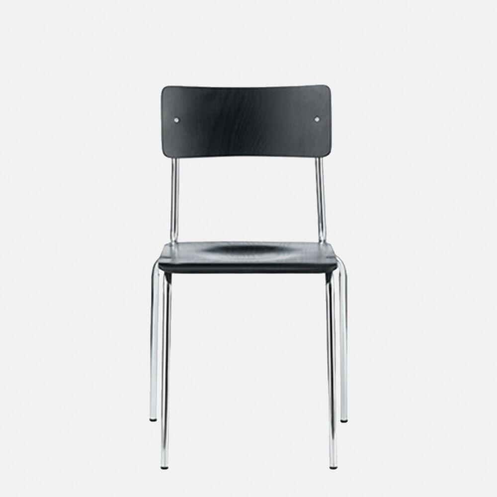 [L&C stendal] Comeback 041 Chair, Black / Chrome