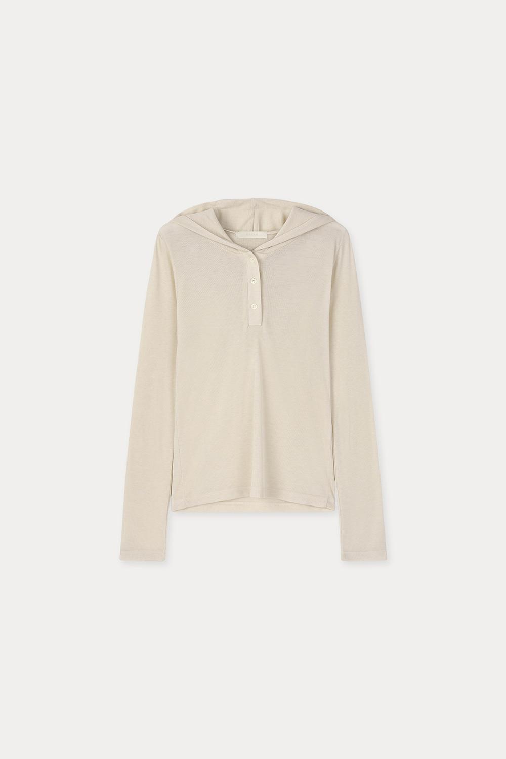 Skin hoodie top_Beige