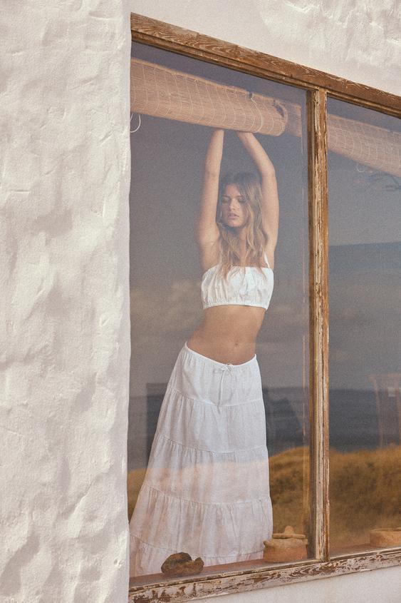PANELLED LONG SKIRT