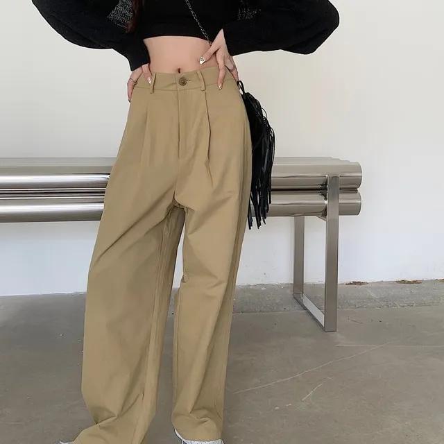 롱 와이드 렉 베이직 팬츠