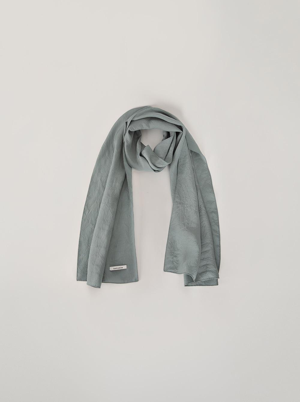 WRINKLE SCARF_BLUE GREEN