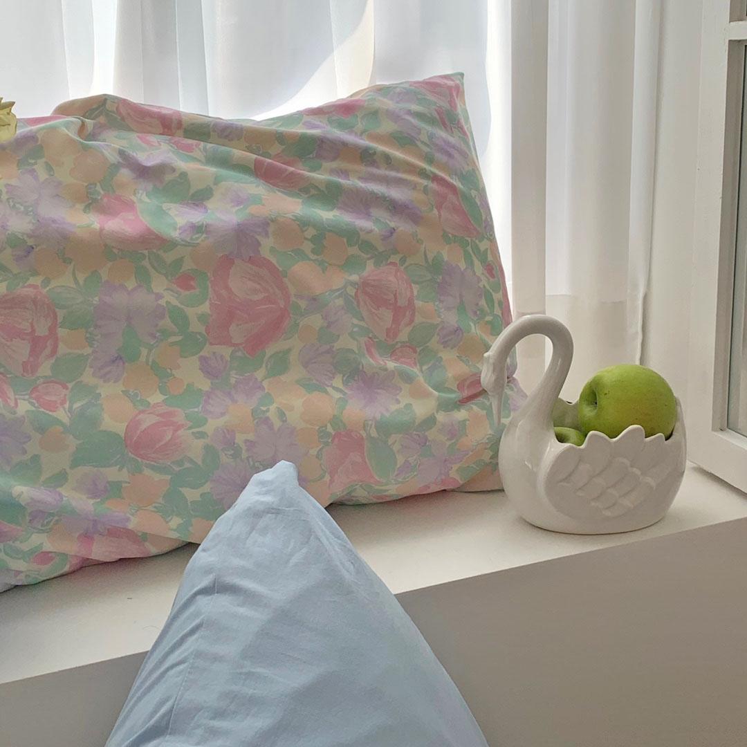 soft lemon bedding (pillow cover)