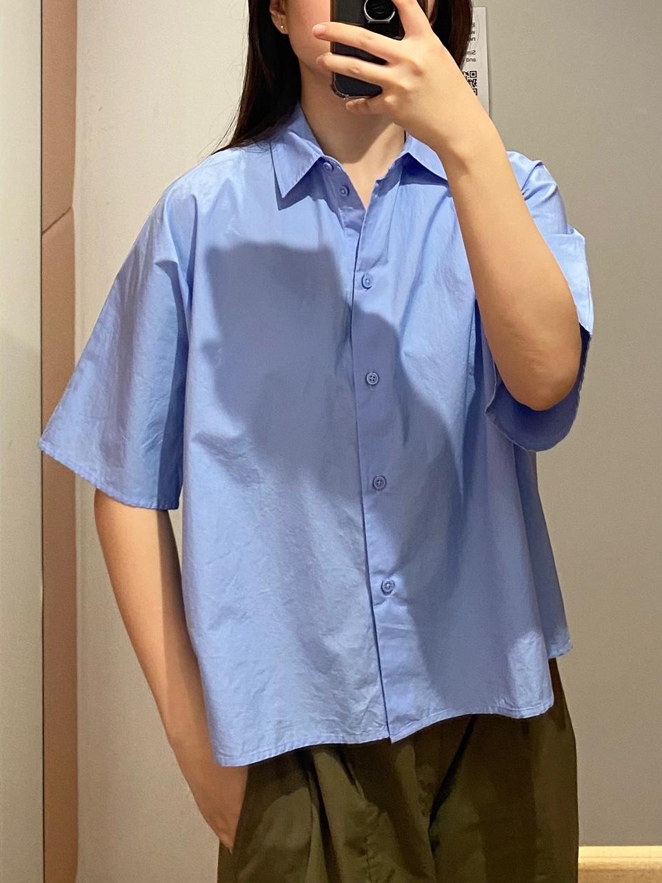 코스 박스 숏 슬리브 포플린 셔츠116383800