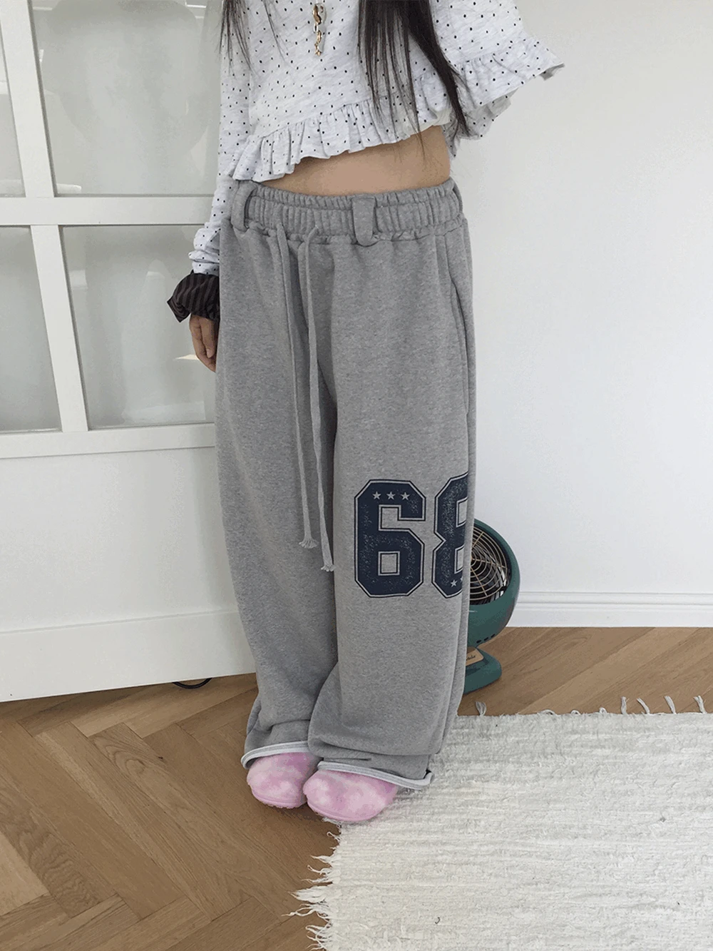 메건 나염 와이드 스웻팬츠 (3c)