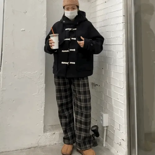 [최저가*숏/롱기장선택] 후드 떡볶이코트 숏&롱코트 [숏패딩/겨울아우터/누빔안감/더플코트]