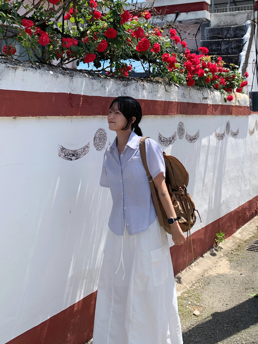 히얼 ST 시어서커 셔츠