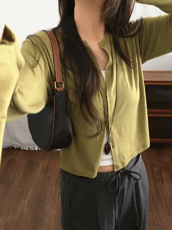 올리브 가디건 / 1주 소요