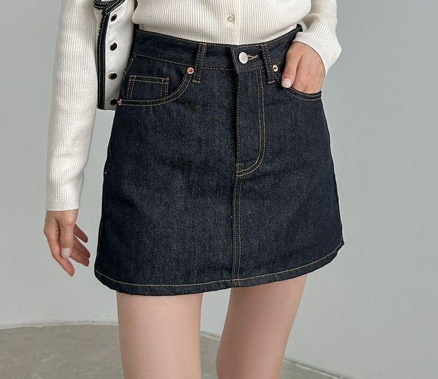828 치마바지 생지 미니 청 속바지 스커트