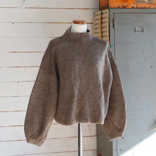 (vintage) NICE CLAUP 반폴라 크롭 니트 (여성용)